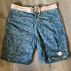 O'Neill Blue and Tan Cruzer Board Shorts